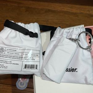glossier LA keychain